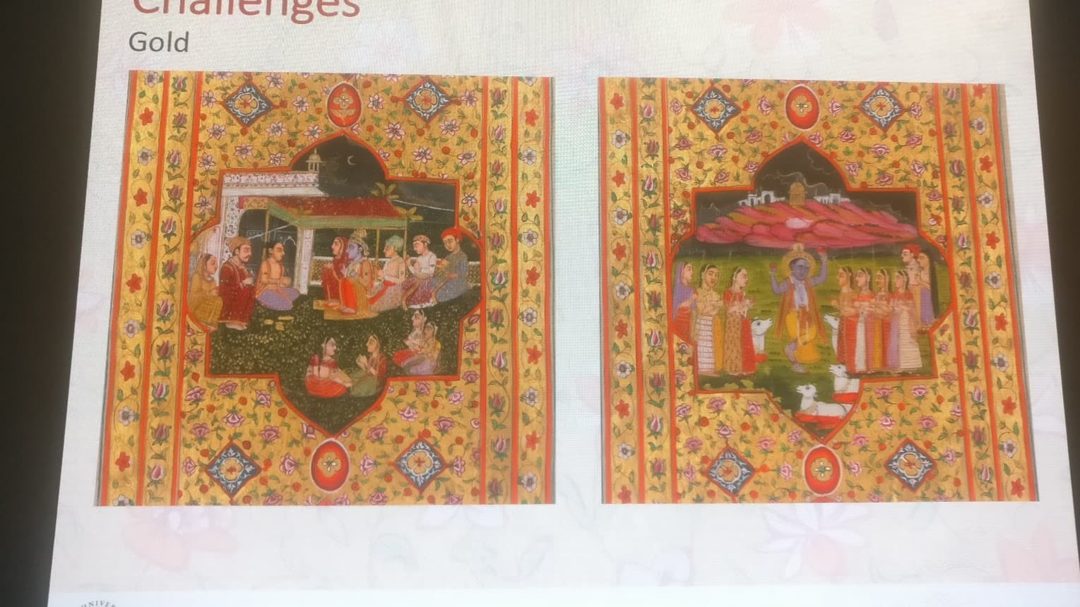 One of the challenge slides from imaging the scroll of Mahābhārata