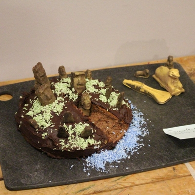 A cake made from scans of the BM collection