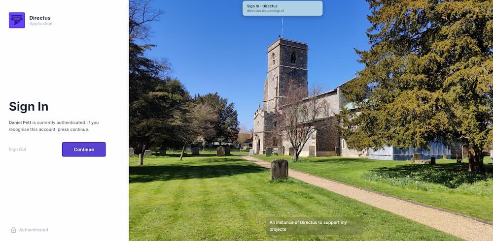 An image of the server in your browser