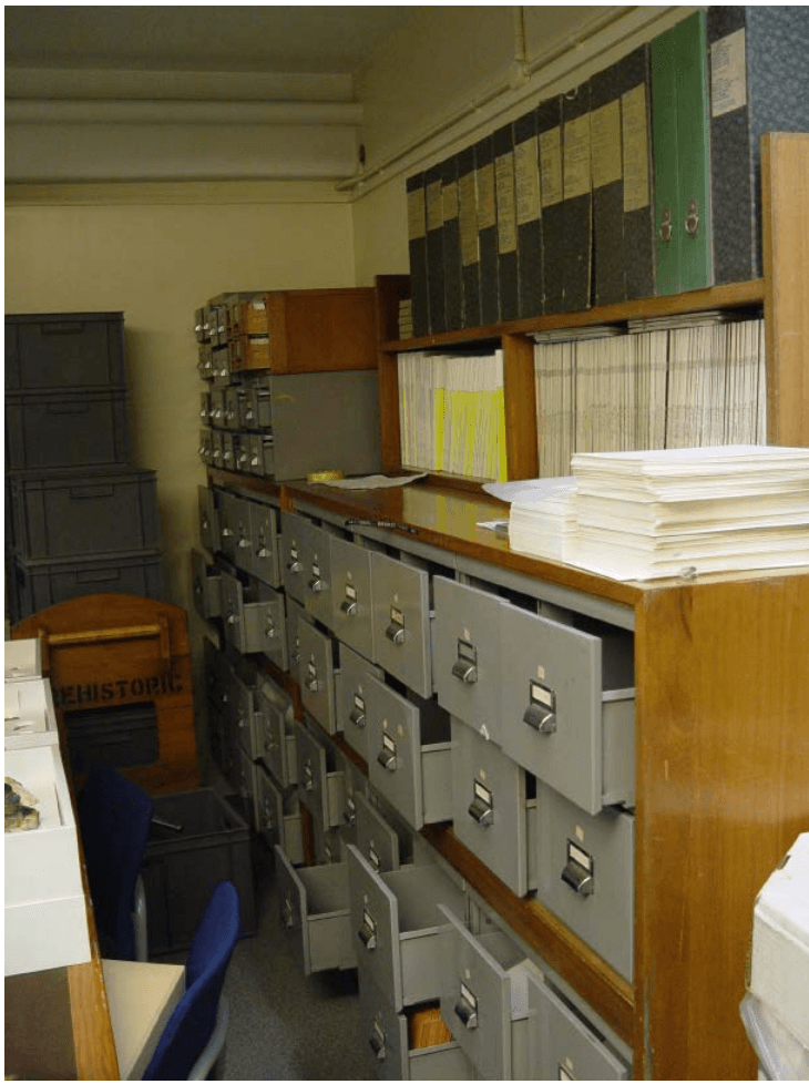 Figure 1. The National Bronze Age Index (NBAI) archive at the British Museum, London.