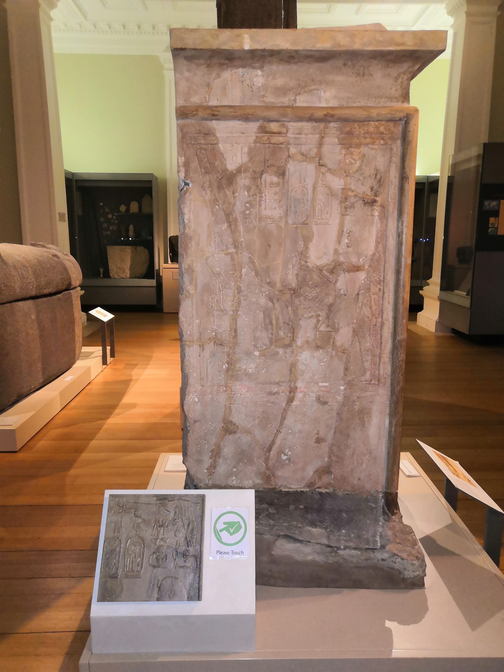 3D print of a section of the ancient Egyptian shrine built by King Thutmosis III at El Kab (E.40.1902). Produced by ThinkSee3D. Photo: Daniel Pett