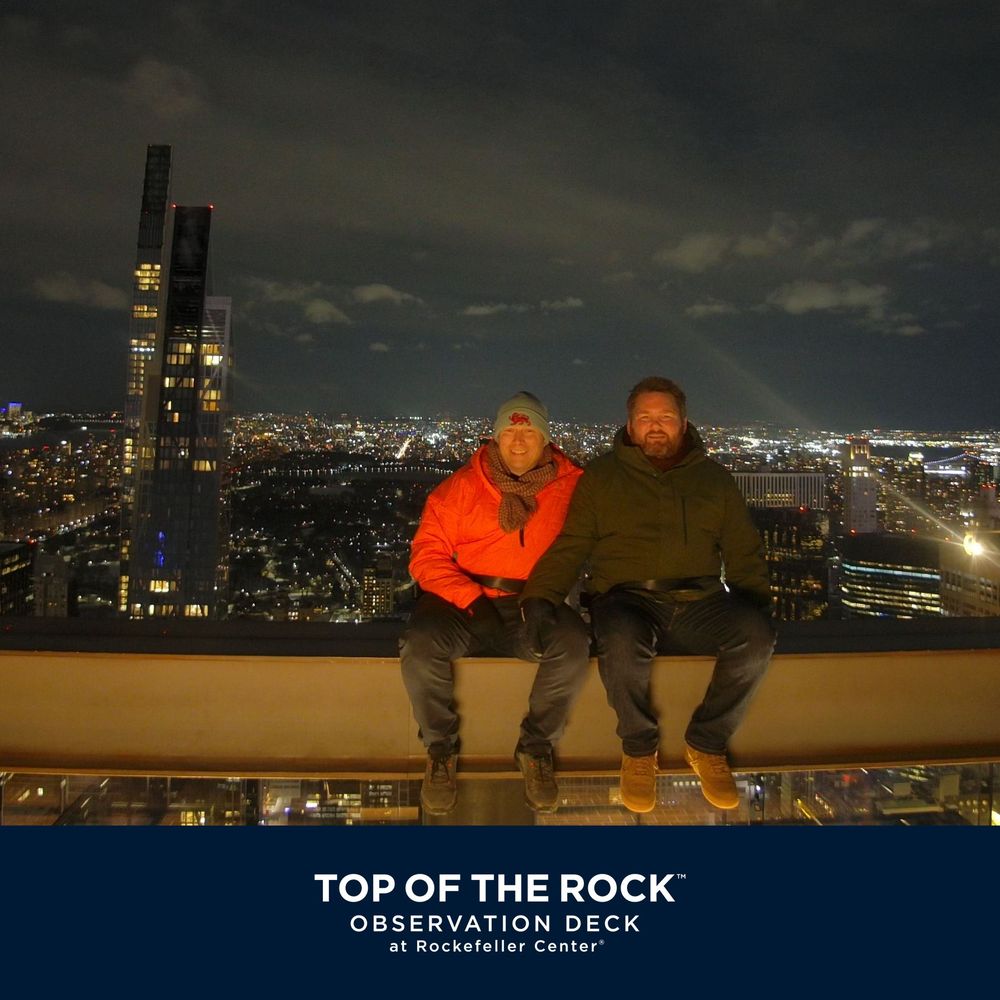 View from Top of the Rock observation deck in New York City