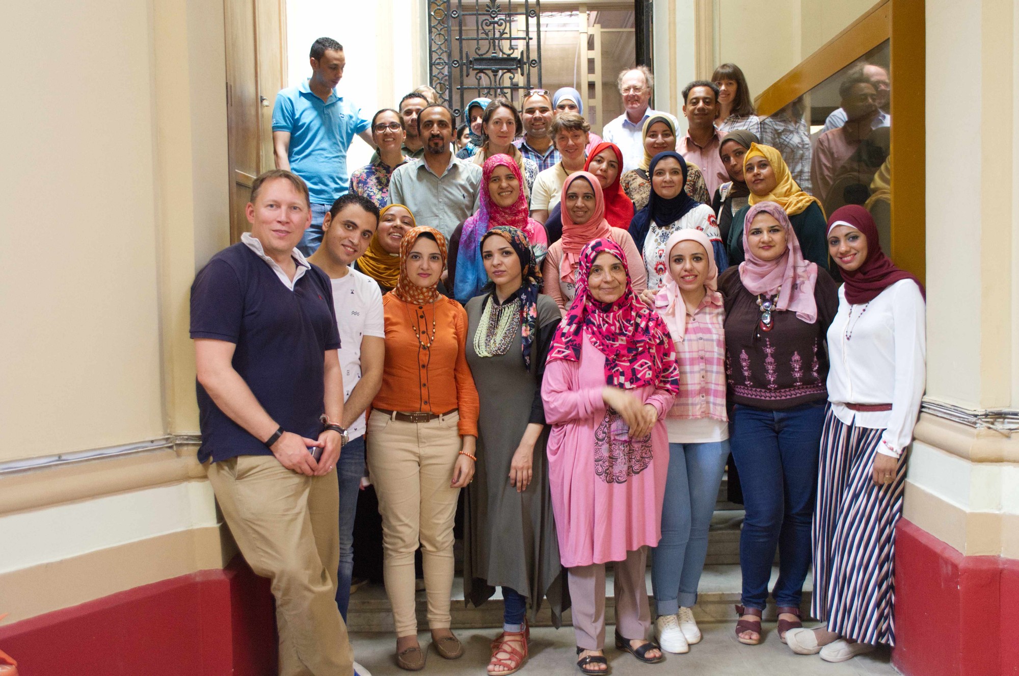 The team in Cairo