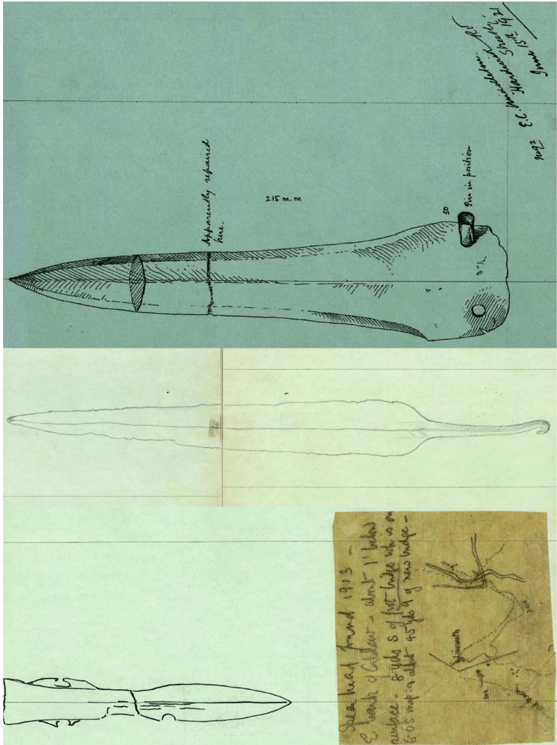 Variations in Index card illustrations from sketches to measured typographic drawings (© Trustees of the British Museum CC-BY).