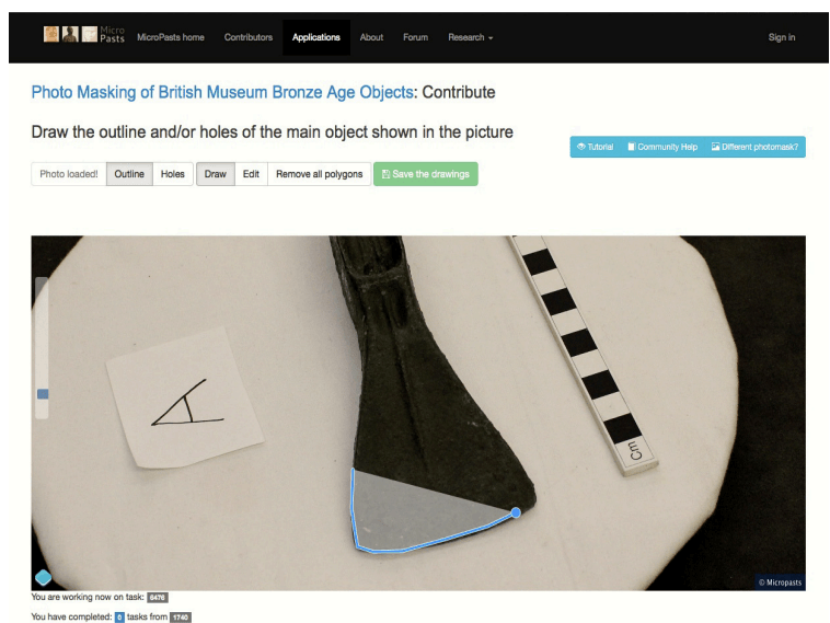 Fig. 4: Interface of the photo-masking application.