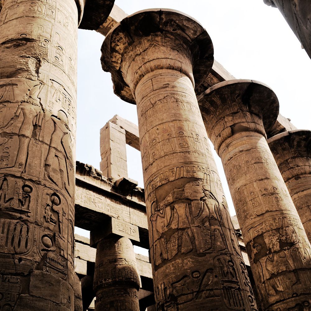 Hypostyle hall in Karnak temple