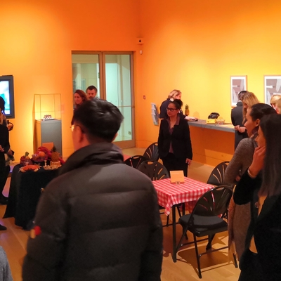The creative zone in the exhibition space